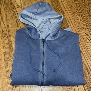 Aerie Ombre Blue Zip-Up Hoodie